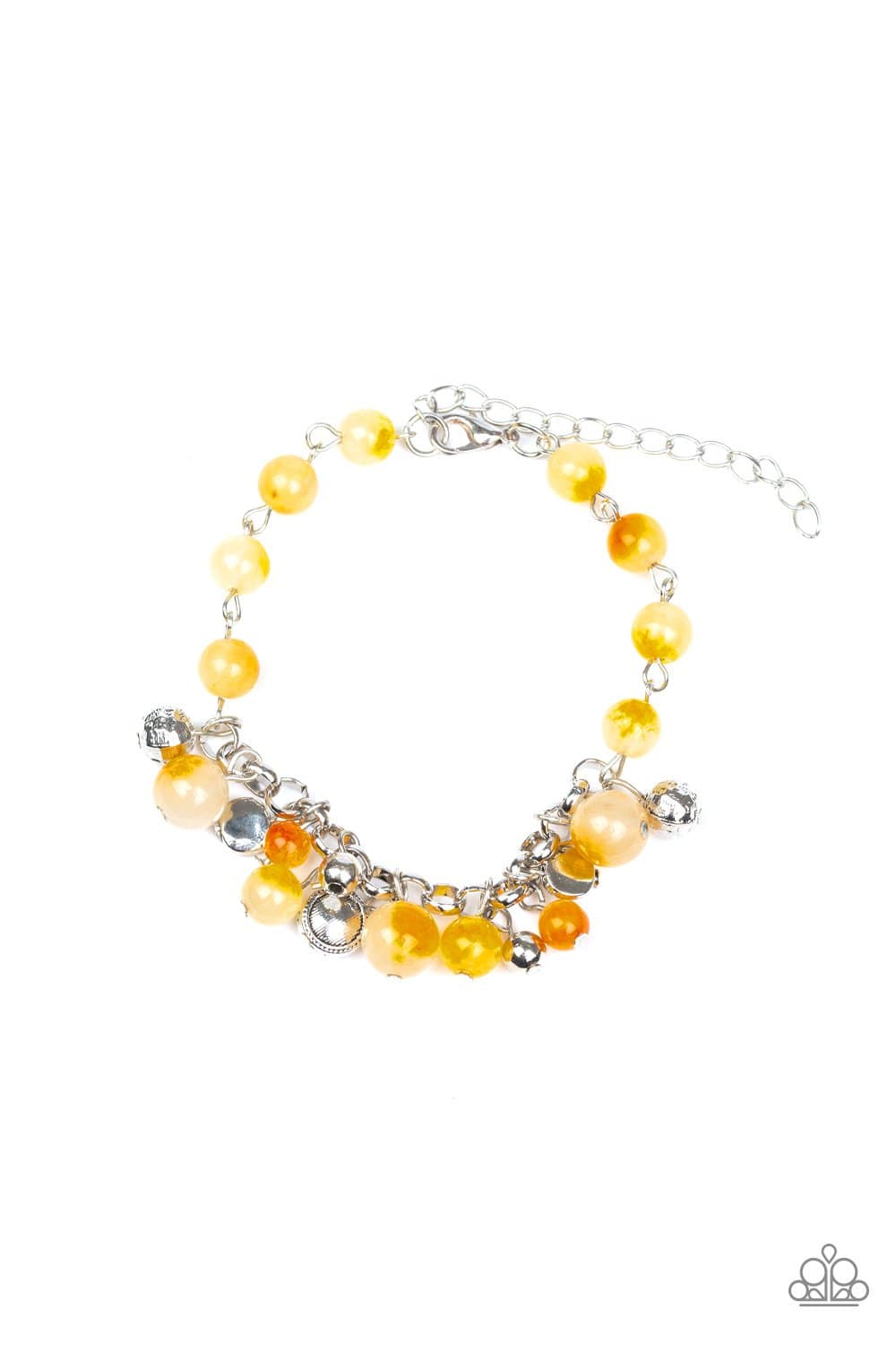 Glossy Glow Yellow Bracelet - Paparazzi Accessories - GlaMarous Titi Jewels