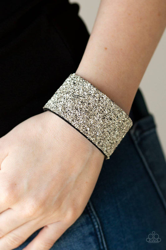 The Halftime Show Silver Bracelet - Paparazzi Accessories - GlaMarous Titi Jewels