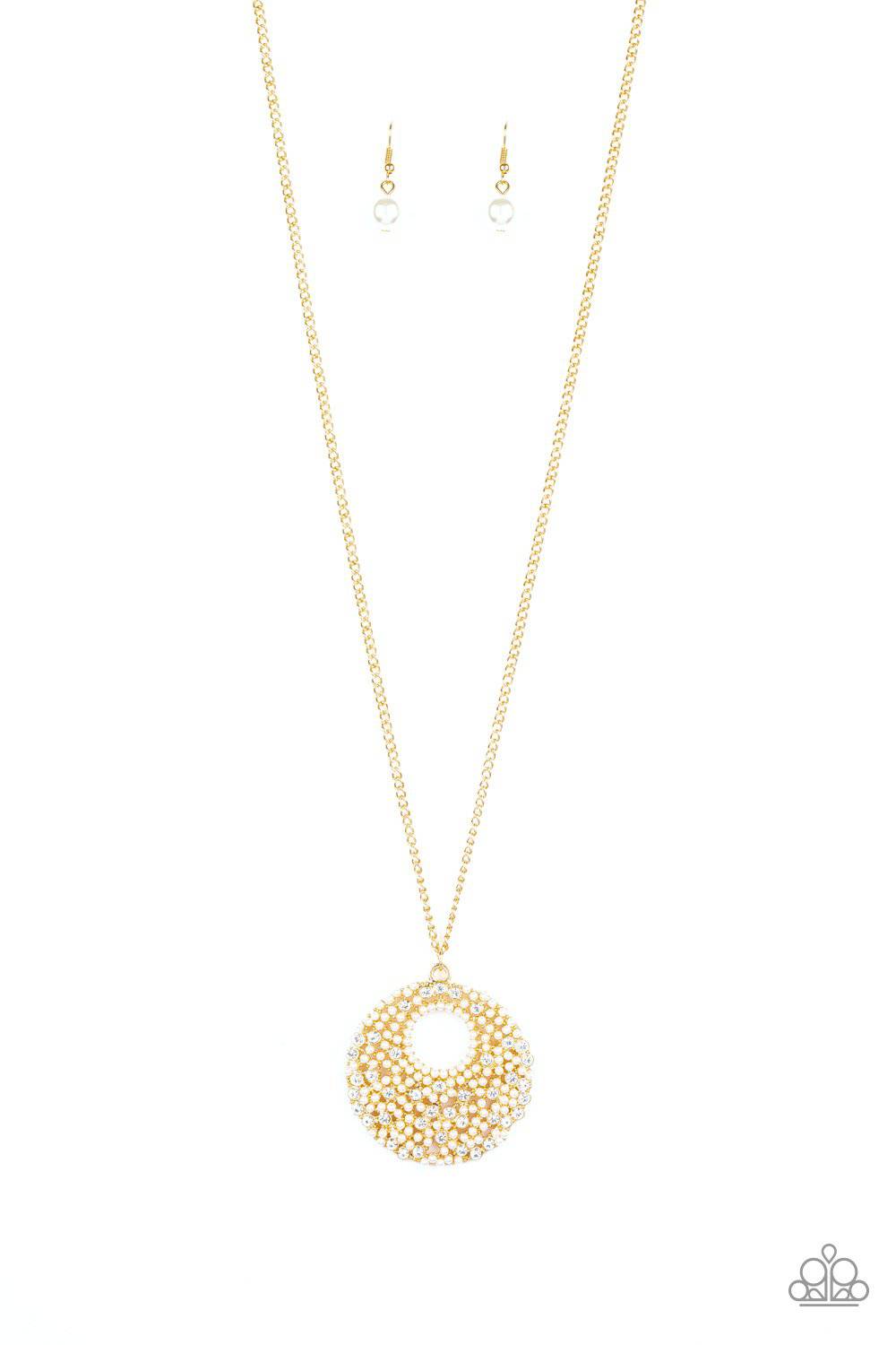 Pearl Panache Gold Necklace - Paparazzi Accessories - GlaMarous Titi Jewels