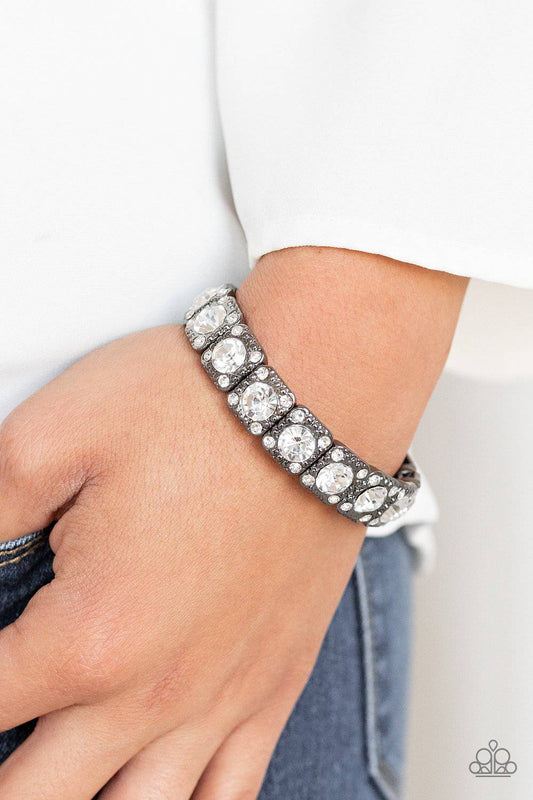 Blinged Out - Black Rhinestone Bracelet - Paparazzi Accessories - GlaMarous Titi Jewels