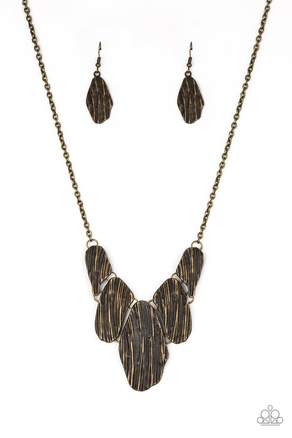 A New DISCovery - Brass Necklace - Paparazzi Accessories - GlaMarous Titi Jewels