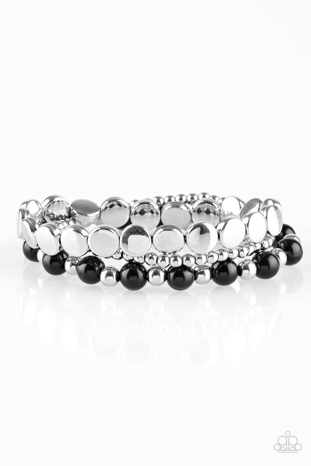 Girly Girl Glamour Black Bracelet - Paparazzi Accessories - GlaMarous Titi Jewels