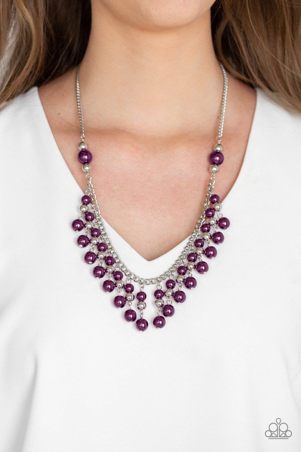 Location, Location, Location! Purple Necklace - Paparazzi Accessories - GlaMarous Titi Jewels