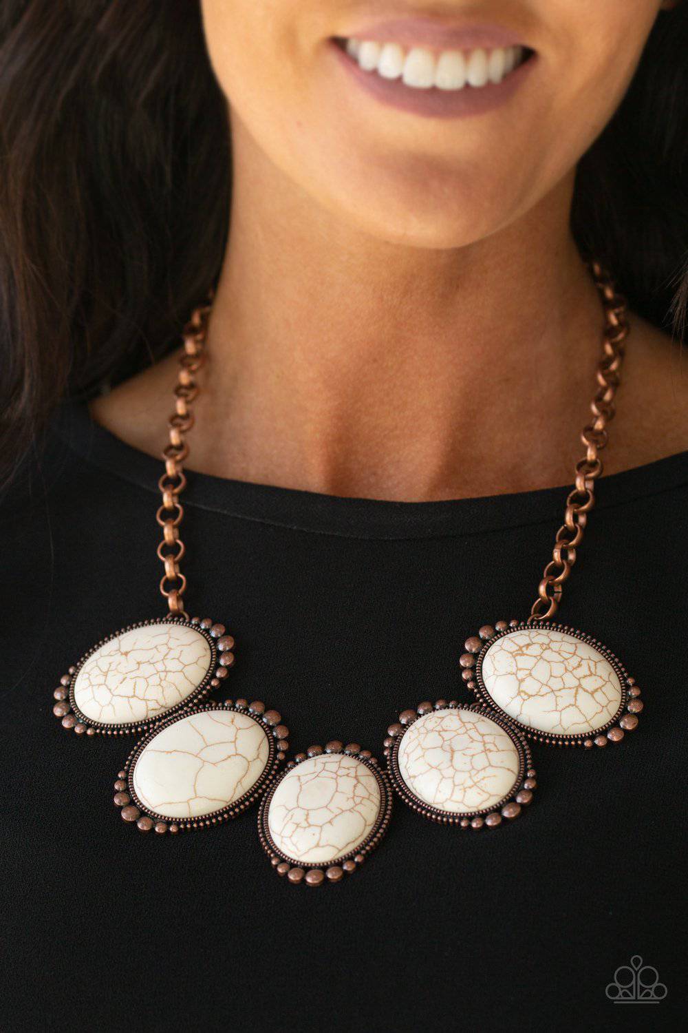 Prairie Goddess Copper Necklace - Paparazzi Accessories - GlaMarous Titi Jewels