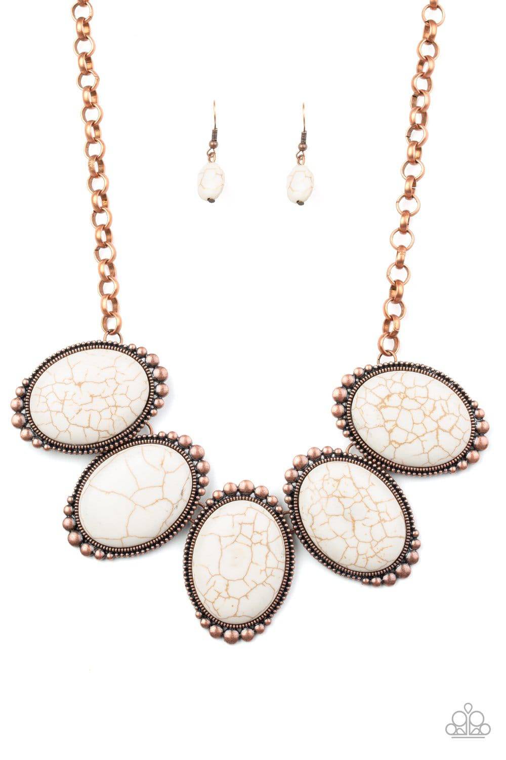 Prairie Goddess Copper Necklace - Paparazzi Accessories - GlaMarous Titi Jewels