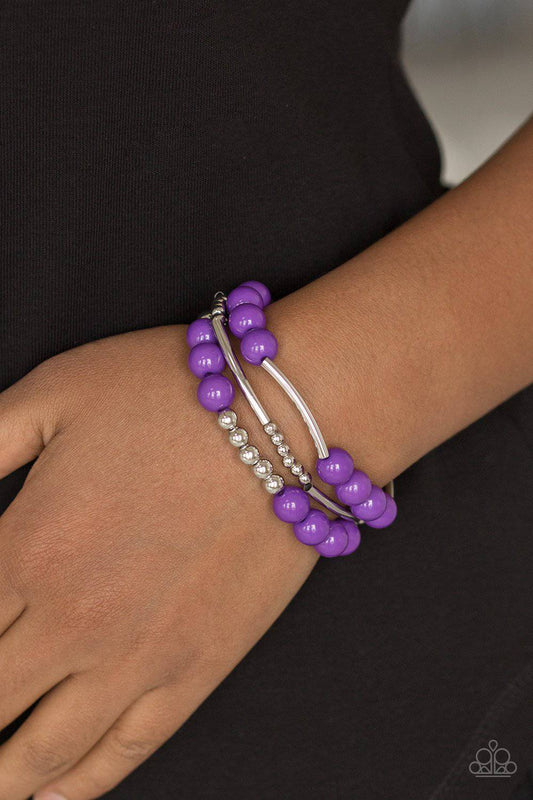 New Adventures - Purple Bracelets - Paparazzi Accessories - GlaMarous Titi Jewels