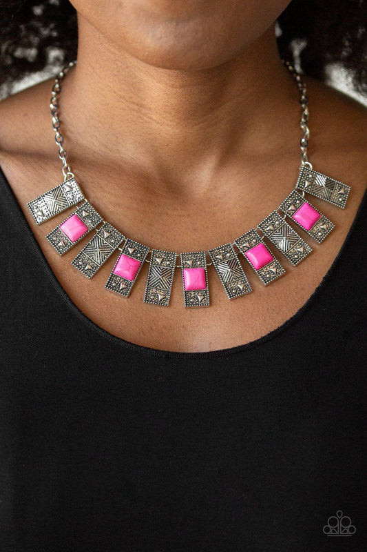 The MANE Contender - Pink Necklace - Paparazzi Accessories - GlaMarous Titi Jewels