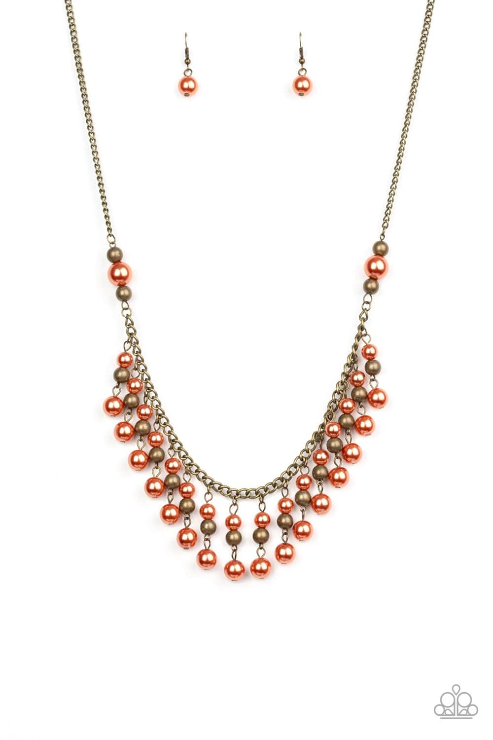 Location, Location, Location! Orange Necklace - Paparazzi Accessories - GlaMarous Titi Jewels