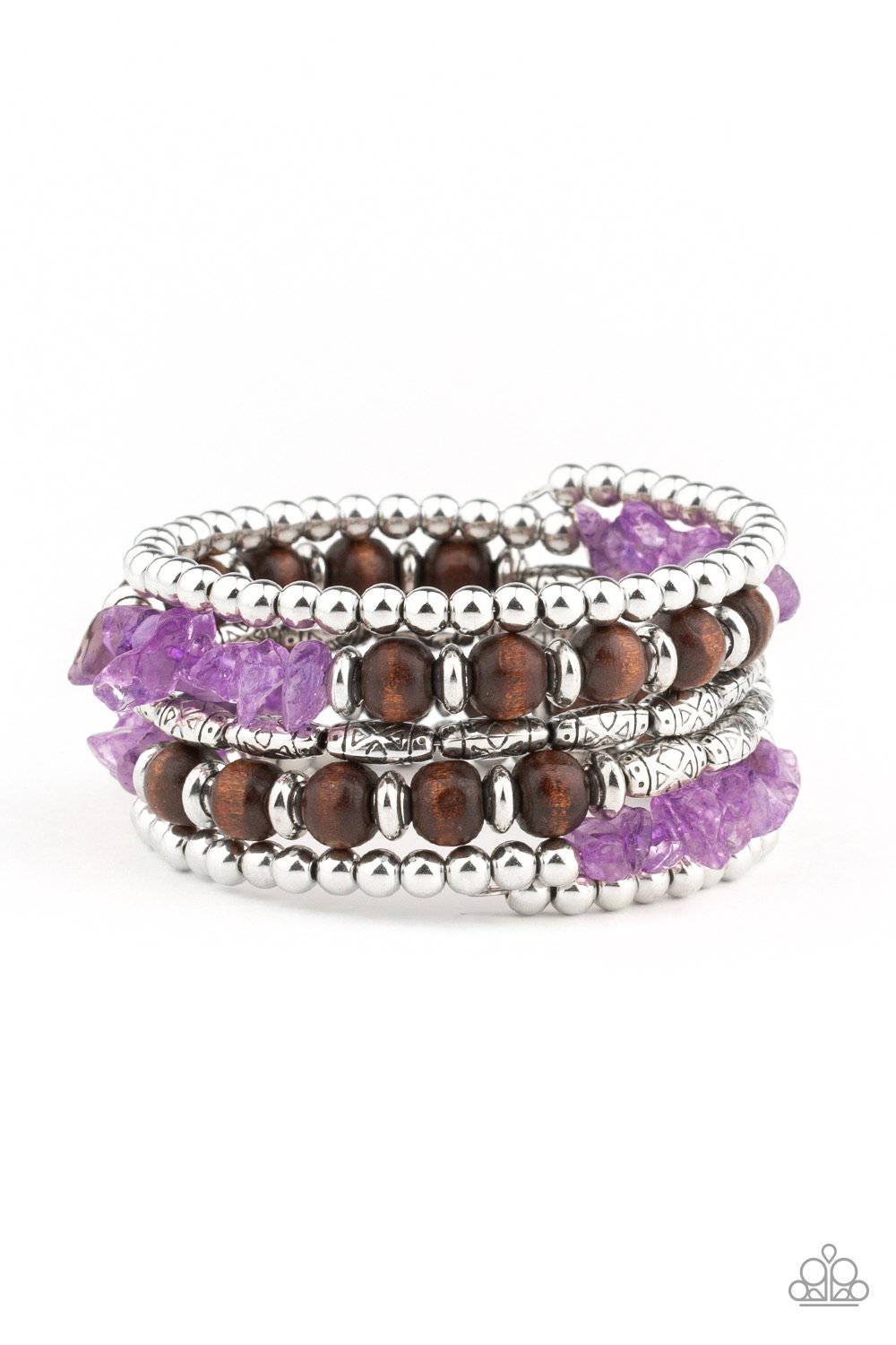 Soul Searchin Purple Bracelet - Paparazzi Accessories - GlaMarous Titi Jewels