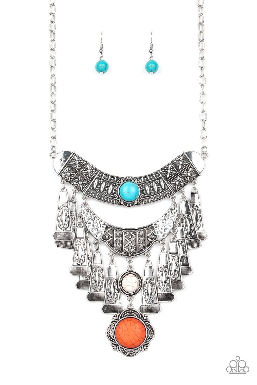 Sahara Royal Multi Necklace - Paparazzi Accessories - GlaMarous Titi Jewels