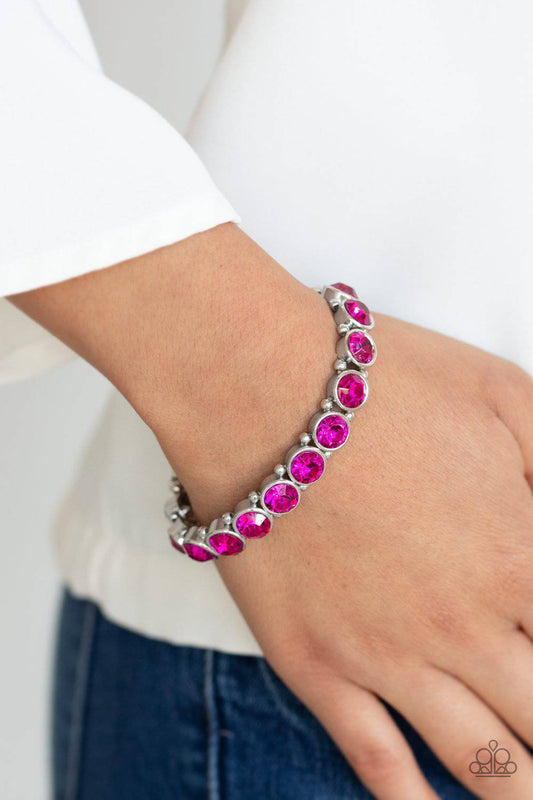Sugar-Coated Sparkle Pink Bracelet - Paparazzi Accessories - GlaMarous Titi Jewels