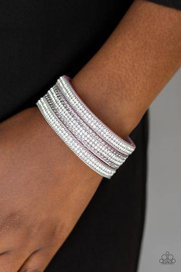 Dangerously Drama Queen - Purple Rhinestone Wrap Bracelet - Paparazzi Accessories - GlaMarous Titi Jewels