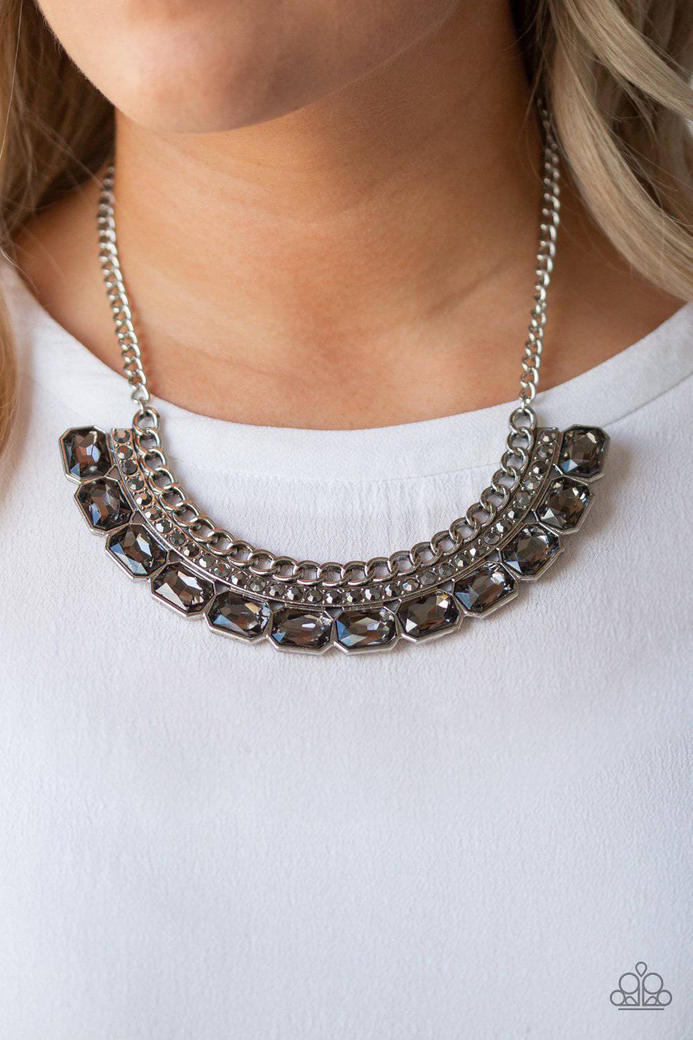 Killer Knockout Silver Necklace - Paparazzi Accessories - GlaMarous Titi Jewels