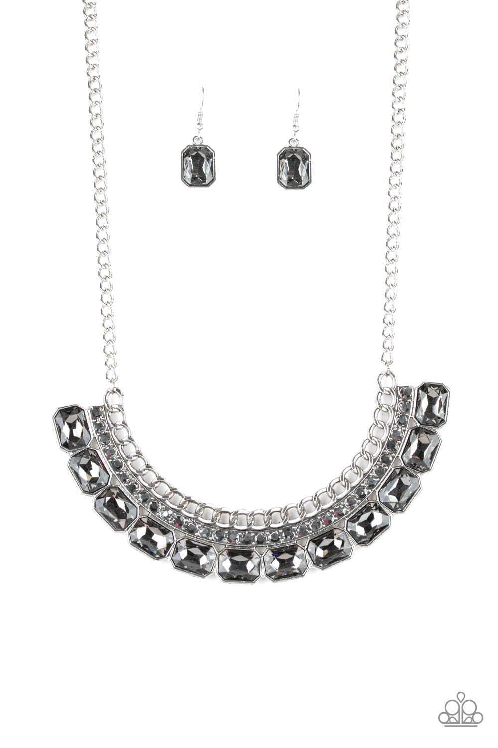 Killer Knockout Silver Necklace - Paparazzi Accessories - GlaMarous Titi Jewels