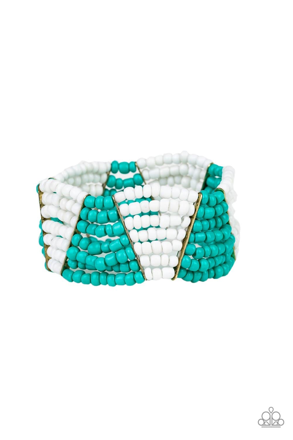 Outback Outing Blue Bracelet - Paparazzi Accessories - GlaMarous Titi Jewels