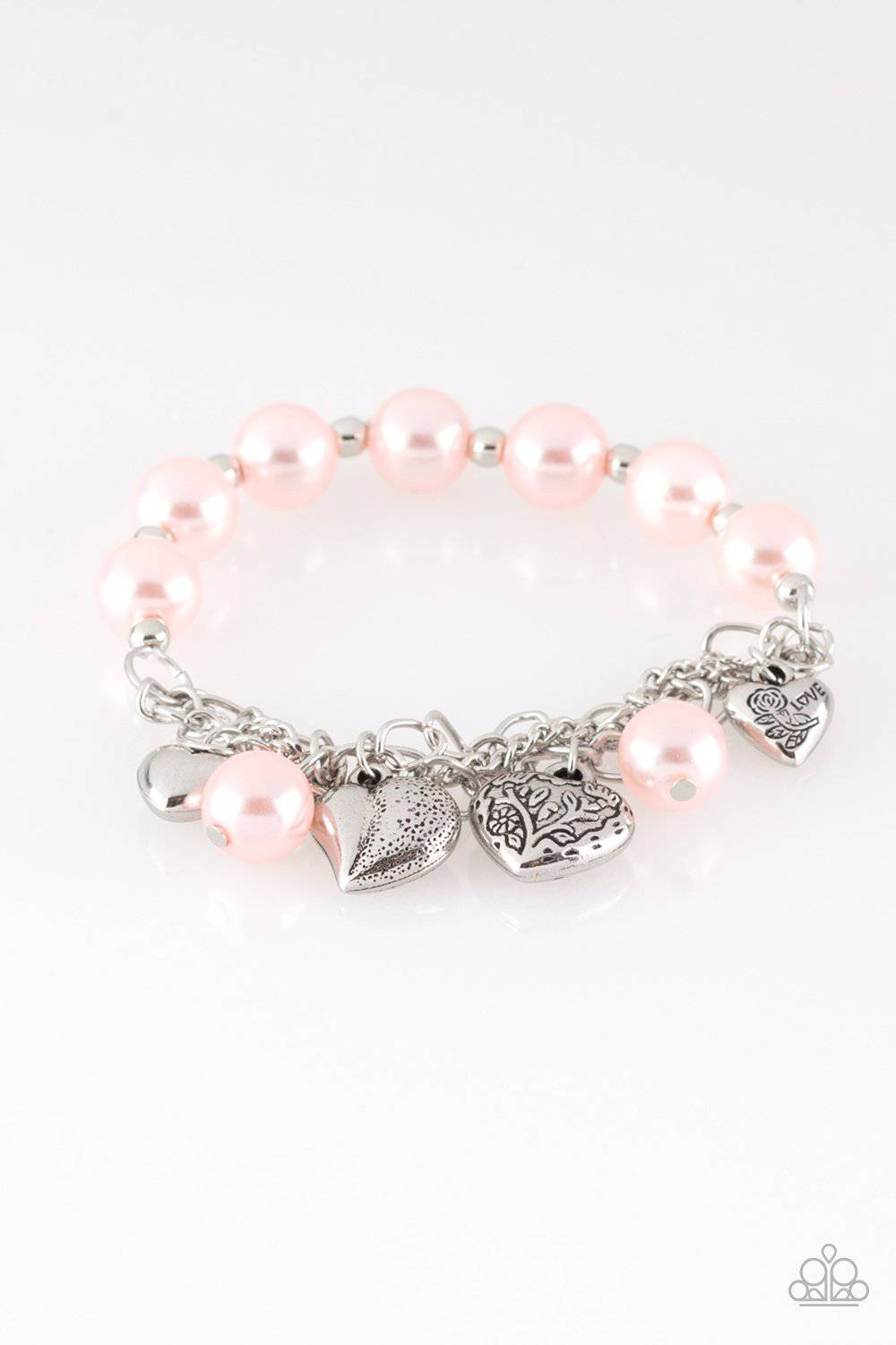 More Amour - Pink Charm Bracelet - Paparazzi Accessories - GlaMarous Titi Jewels