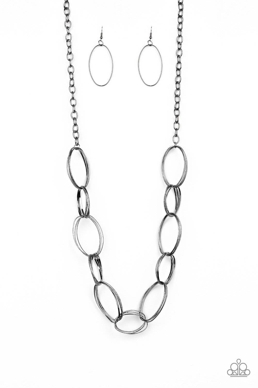 Ring Bling Black Necklace - Paparazzi Accessories - GlaMarous Titi Jewels