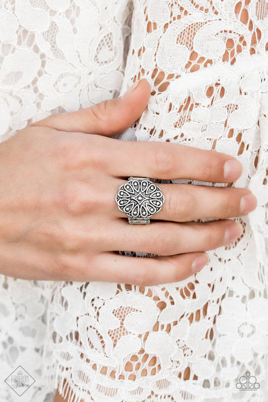 Modern Mandala Silver Ring - Paparazzi Accessories - GlaMarous Titi Jewels