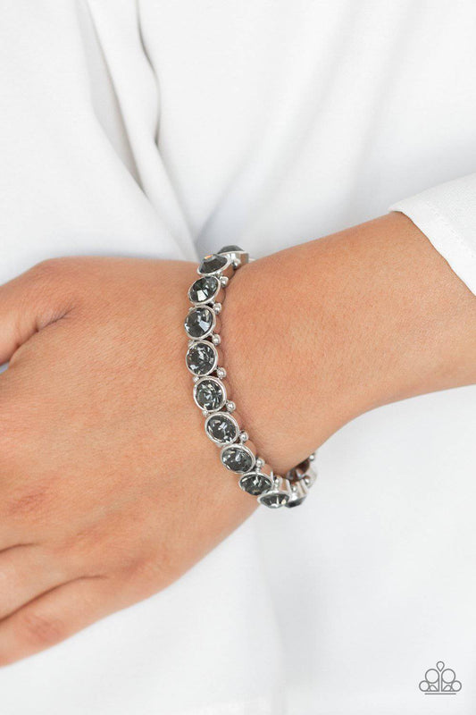 Sugar-Coated Sparkle Silver Bracelet - Paparazzi Accessories - GlaMarous Titi Jewels