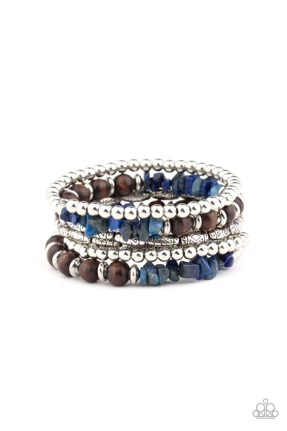Soul Searchin Blue Bracelet - Paparazzi Accessories - GlaMarous Titi Jewels