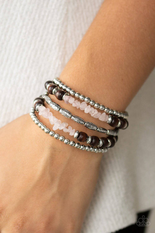 Soul Searchin Pink Bracelet - Paparazzi Accessories - GlaMarous Titi Jewels