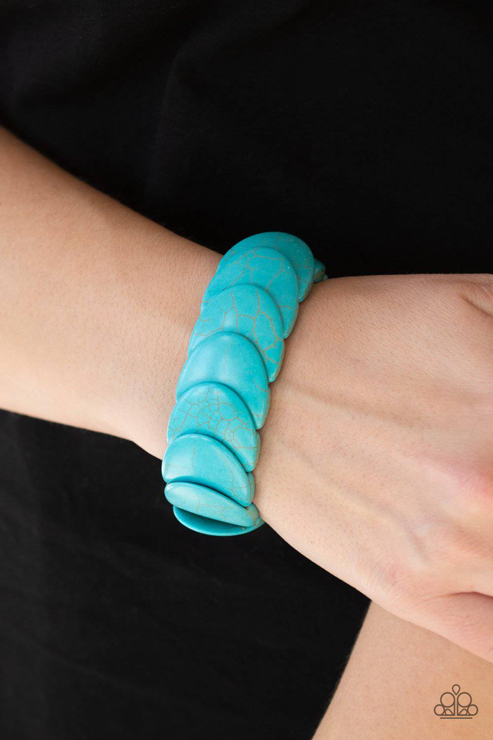 Nomadic Nature Blue Bracelet - Paparazzi Accessories - GlaMarous Titi Jewels