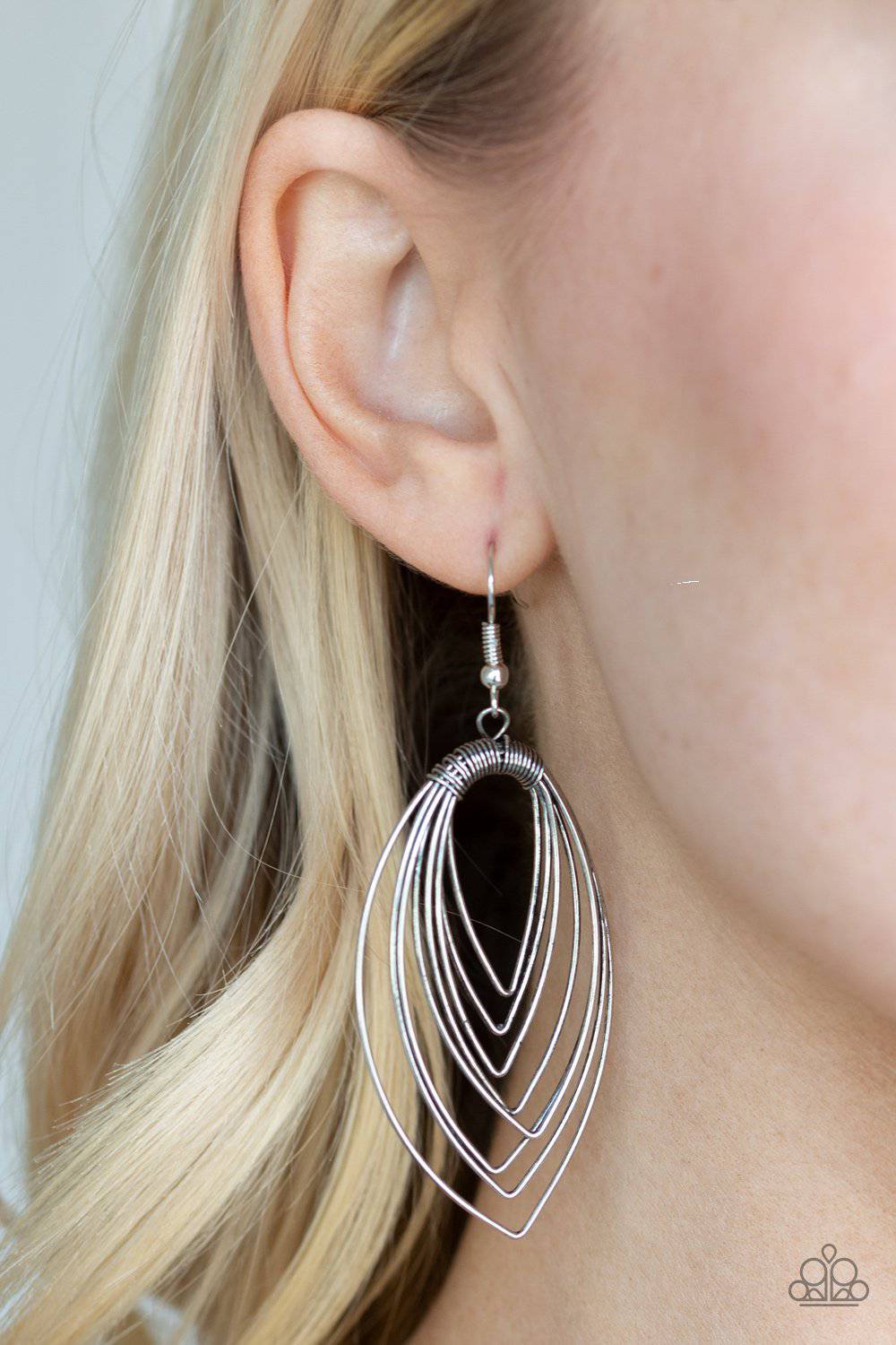 Walkabout Ware - Silver Earrings - Paparazzi Accessories - GlaMarous Titi Jewels