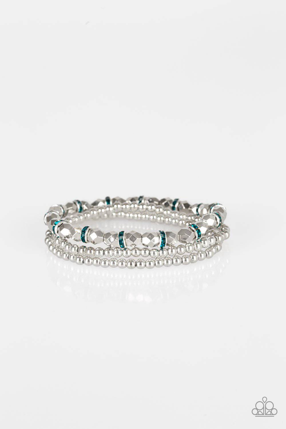 Let There BEAM Light Blue Bracelet - Paparazzi Accessories - GlaMarous Titi Jewels