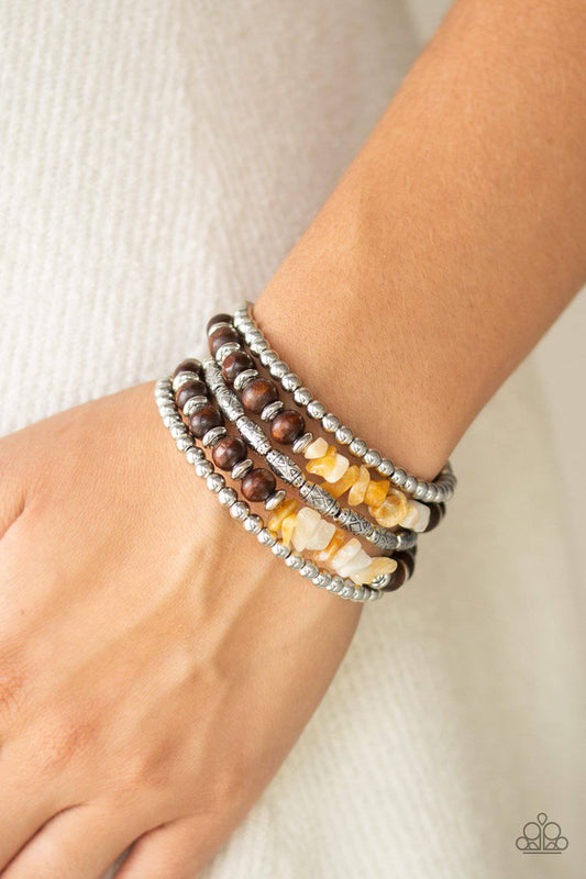 Soul Searchin Yellow Bracelet - Paparazzi Accessories - GlaMarous Titi Jewels