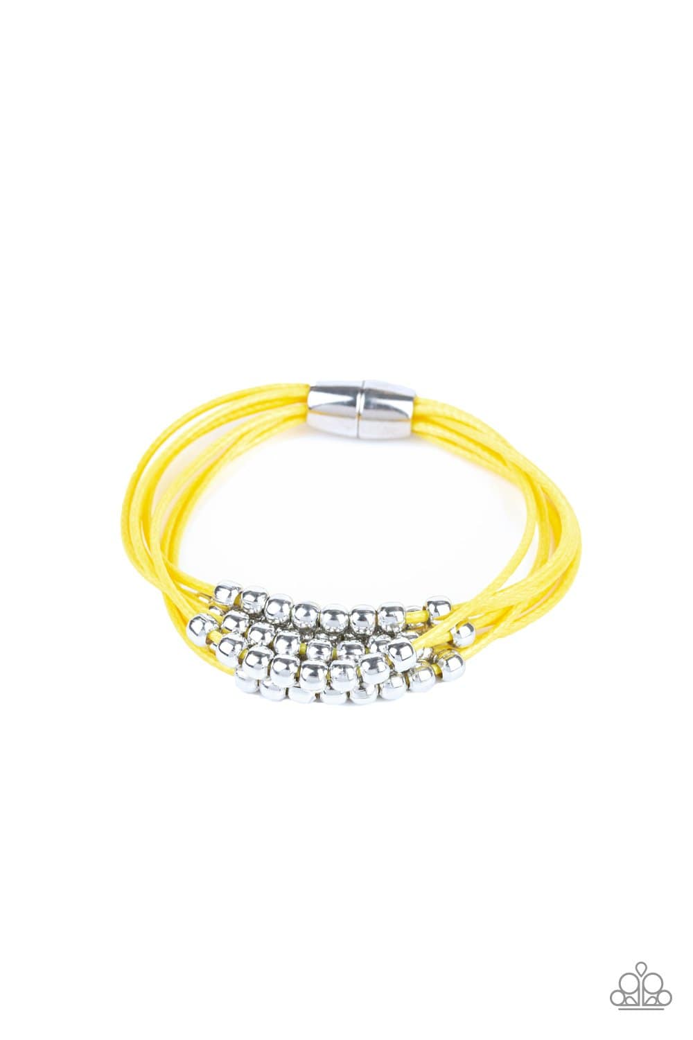 Mega Magnetic Yellow Bracelet - Paparazzi Accessories - GlaMarous Titi Jewels