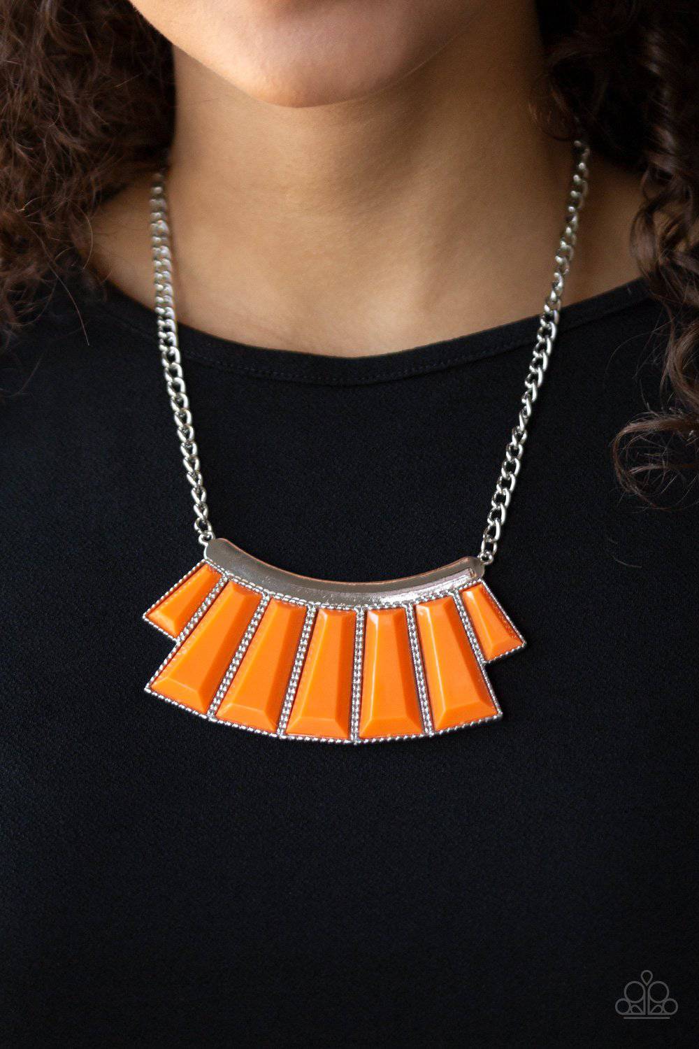 Glamour Goddess Orange Necklace - Paparazzi Accessories - GlaMarous Titi Jewels