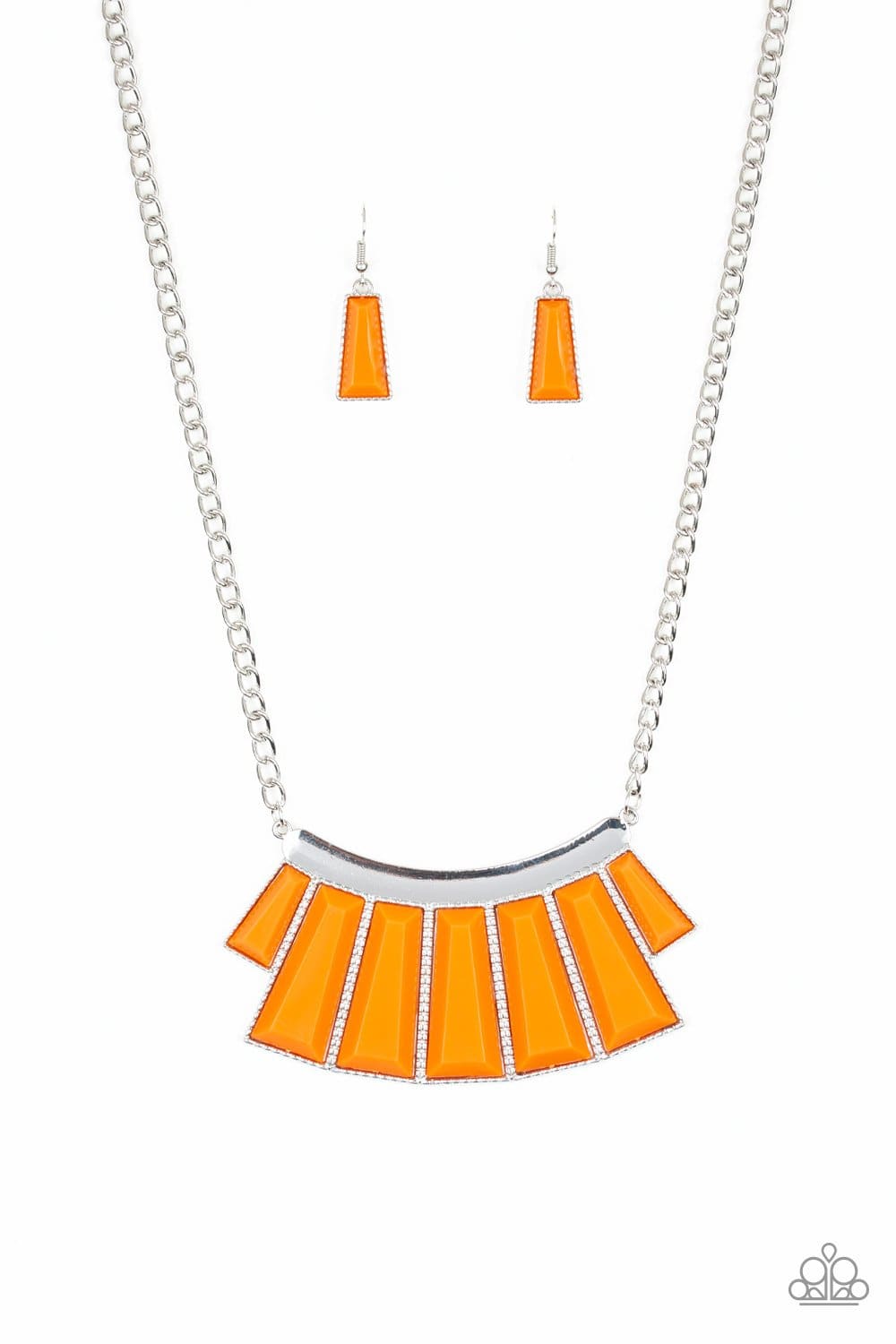 Glamour Goddess Orange Necklace - Paparazzi Accessories - GlaMarous Titi Jewels