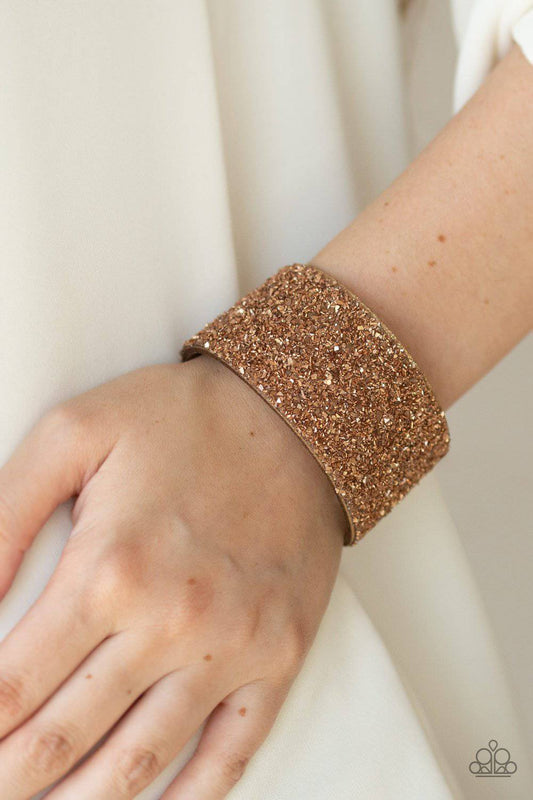 The Halftime Show Gold Bracelet - Paparazzi Accessories - GlaMarous Titi Jewels