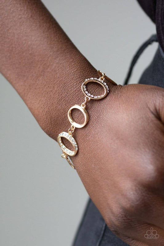Beautiful Inside and Out Gold Bracelet - Paparazzi Accessories - GlaMarous Titi Jewels