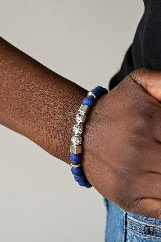 SENSEI and Sensibility - Blue Lava Bracelet - Paparazzi Accessories - GlaMarous Titi Jewels