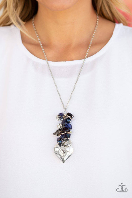 Beach Buzz - Blue Lanyard - Paparazzi Accessories - GlaMarous Titi Jewels