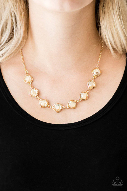 The Imperfectionist - Gold Necklace - Paparazzi Accessories - GlaMarous Titi Jewels