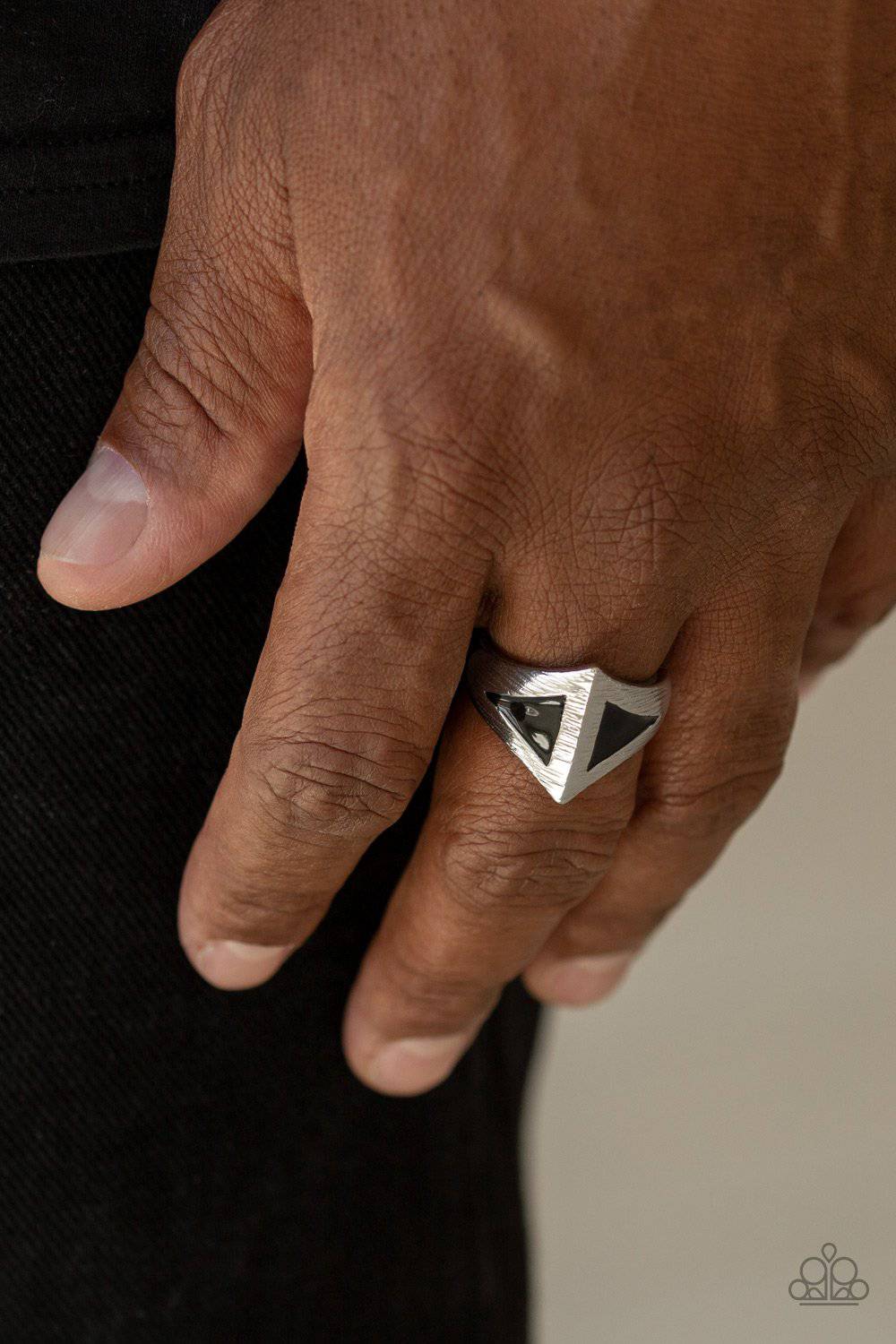 Paparazzi Crusader Men's Triangle Ring - GlaMarous Titi Jewels