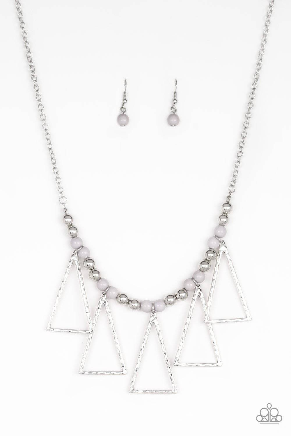 Terra Nouveau - Silver Necklace - Paparazzi Accessories - GlaMarous Titi Jewels