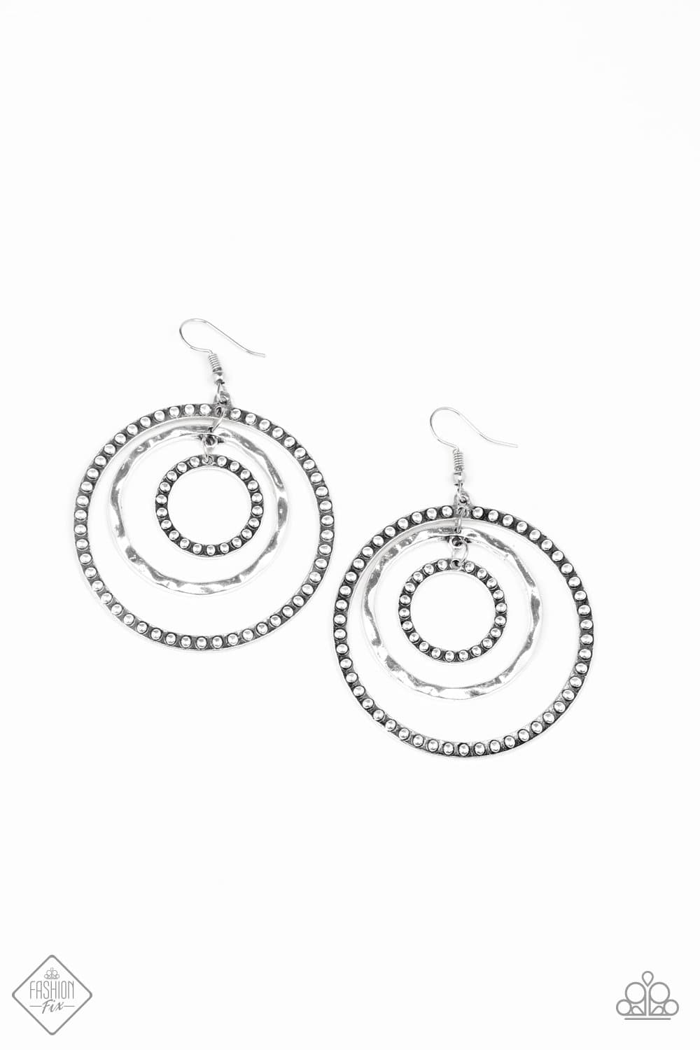 Paparazzi March 2020 Fashion Fix - Texture Takeover Silver Hoop Earrin –  GlaMarous Titi Jewels