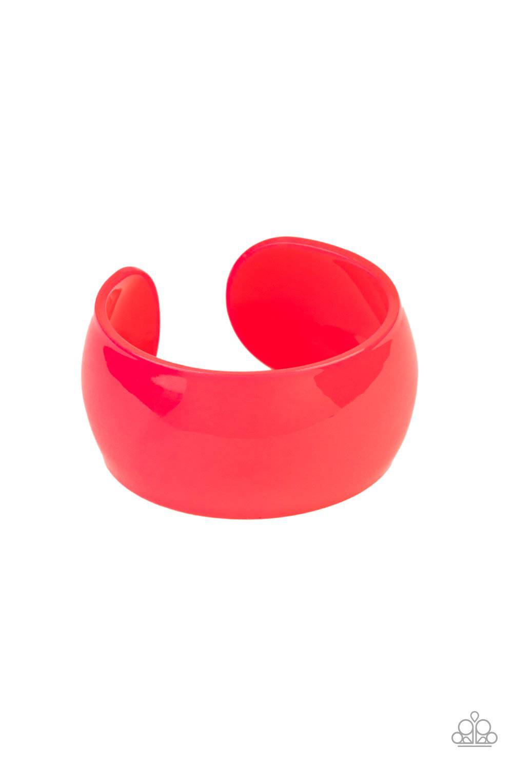 Fluent in Flamboyance - Pink Acrylic Cuff Bracelet - Paparazzi Accessories - GlaMarous Titi Jewels