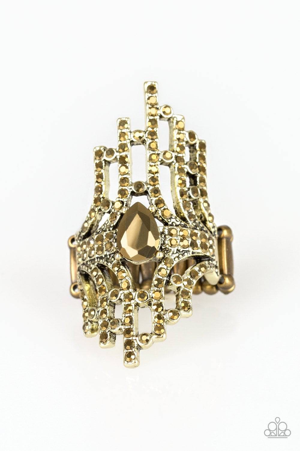 Modern Muse - Brass Ring - Paparazzi Accessories - GlaMarous Titi Jewels