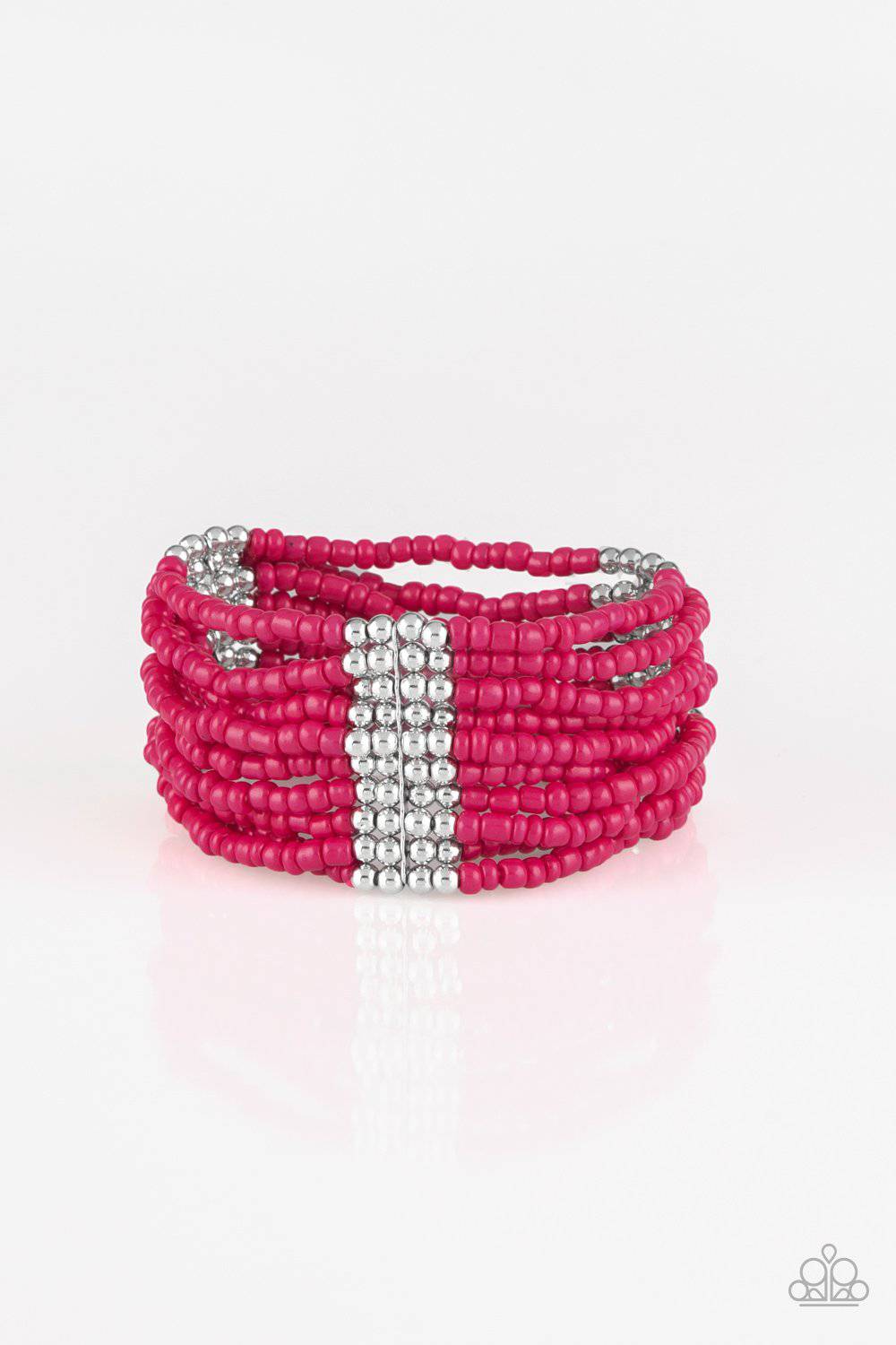 Outback Odyssey - Pink Seed Bead Bracelet - Paparazzi Accessories - GlaMarous Titi Jewels