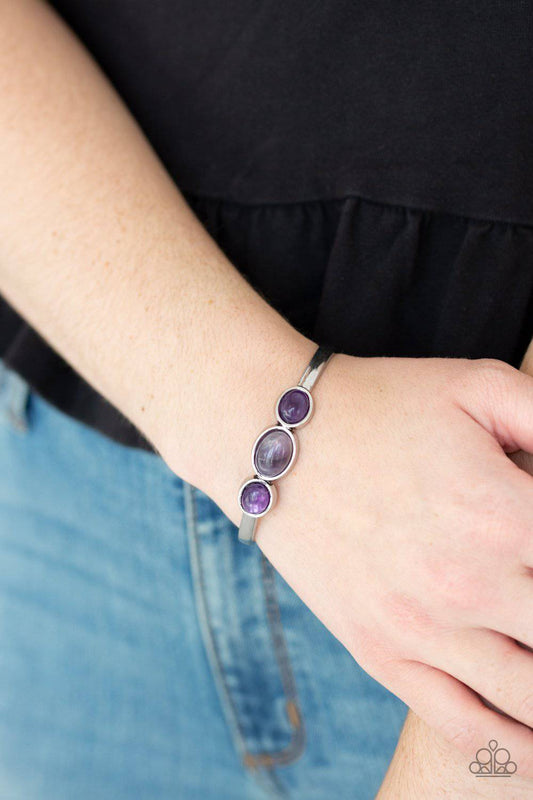 ROAM Rules - Purple Cuff Bracelet - Paparazzi Accessories - GlaMarous Titi Jewels