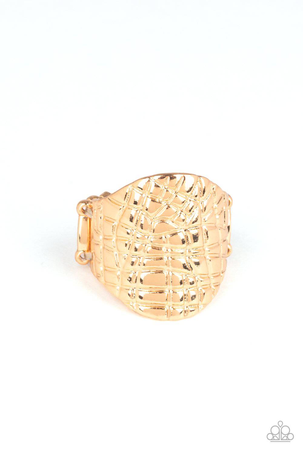 Metal Jungle - Gold Ring - Paparazzi Accessories - GlaMarous Titi Jewels