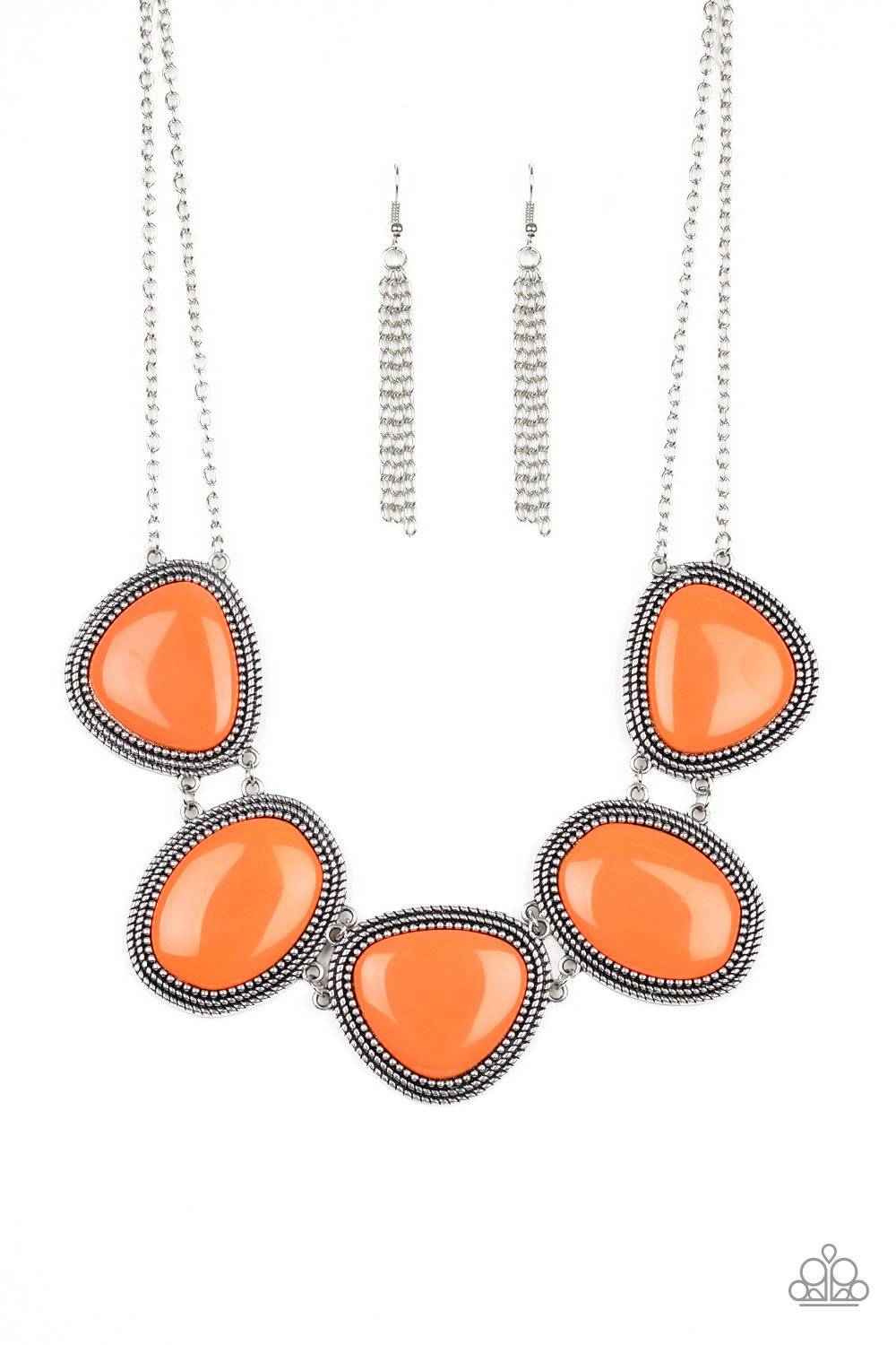 Viva La VIVID - Living Coral Bead Necklace - Paparazzi Accessories - GlaMarous Titi Jewels