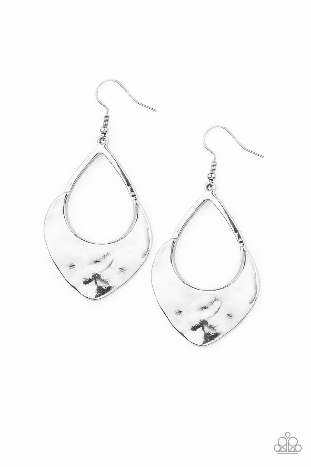 Dig Your Heels In - Silver Earrings - Paparazzi Accessories - GlaMarous Titi Jewels