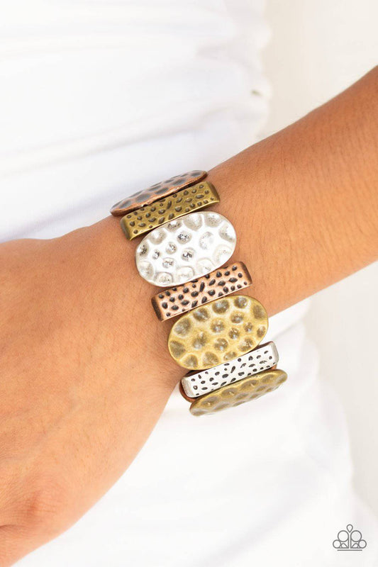 Cave Cache - Multi Stretchy Bracelet - Paparazzi Accessories - GlaMarous Titi Jewels
