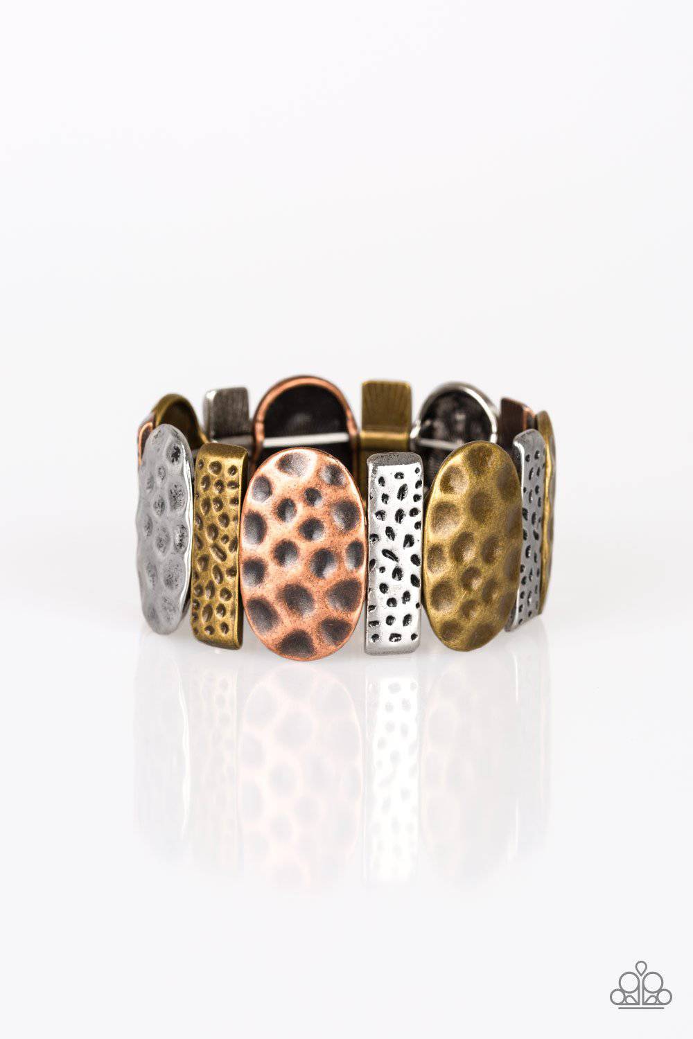 Cave Cache - Multi Stretchy Bracelet - Paparazzi Accessories - GlaMarous Titi Jewels