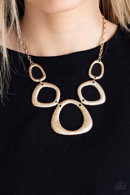 Backstreet Bandit - Gold Necklace - Paparazzi Accessories - GlaMarous Titi Jewels